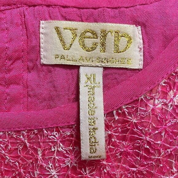 Verb by Pallavi Singhee Sheer-Sleeve Sequin Dress NWT - Picture 2 of 8